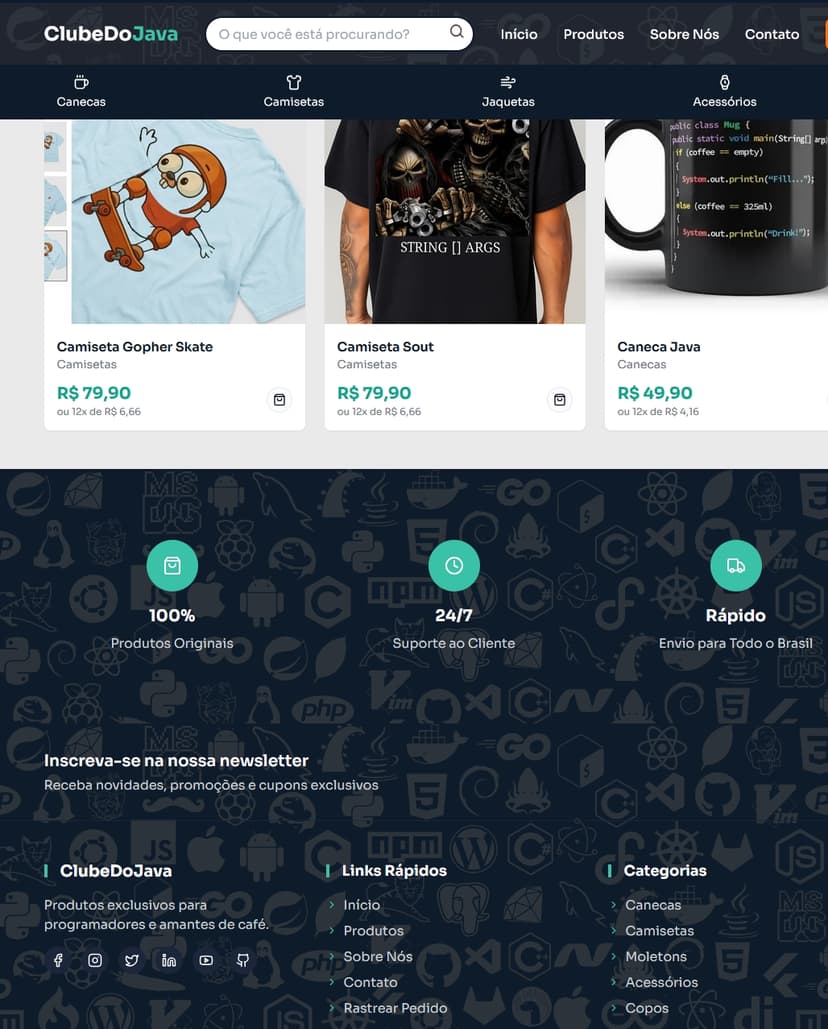 Clube do Java E-commerce